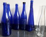 blauwe glazen flessen, Verzamelen, Glas en Drinkglazen, Ophalen of Verzenden, Gebruikt, Overige typen