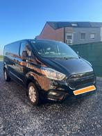 Transit Custom BTW wagen (dubbele cabine L2 Limited A6), Auto's, Ford, Automaat, Zwart, Leder, Bedrijf