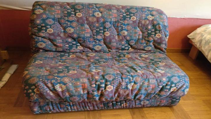 Zetelbed, Huis en Inrichting, Slaapkamer | Slaapbanken, Zo goed als nieuw, 140 cm, 200 cm, Tweepersoons, Overige kleuren, Ophalen