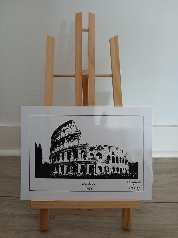 Poster van het Italiaanse Colosseum, Antiek en Kunst, Kunst | Tekeningen en Fotografie, Ophalen of Verzenden