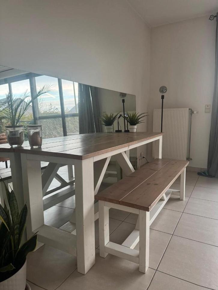 Table manger unique, sur mesure et tendance avec banc, Maison & Meubles, Tables | Tables à manger, Enlèvement