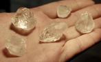 5 X "diamant" CALCIET" uit Frankrijk, Verzamelen, Mineralen en Fossielen, Ophalen of Verzenden, Mineraal