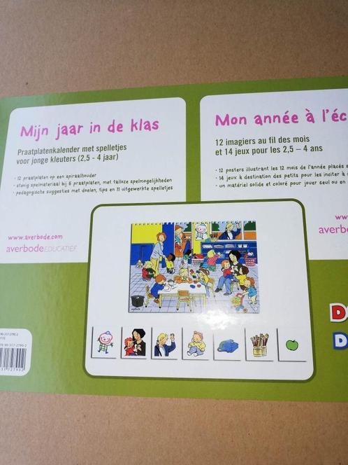 MIJN JAAR IN DE KLAS  praatplaten kalender met spelletjes 2,, Divers, Fournitures scolaires, Neuf, Enlèvement ou Envoi