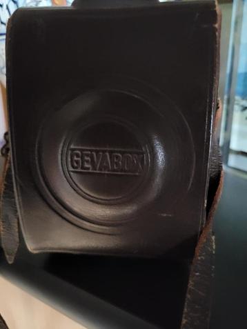 APPAREIL PHOTO GEVABOX DANS UN ÉTUI EN CUIR D'ORIGINE., Enlèvement, 1940 à 1960, Appareils photo