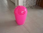 Fluo fuchsia roze vuilbak prullenbak, Huis en Inrichting, Ophalen of Verzenden