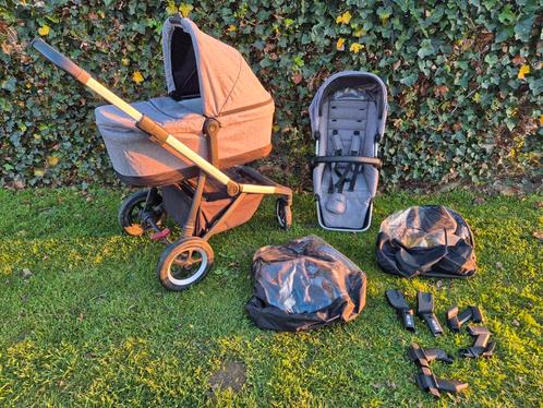 Thule Sleek (Melange Grey), Kinderen en Baby's, Kinderwagens en Combinaties, Gebruikt, Kinderwagen, Overige merken, Duowagen, Met reiswieg