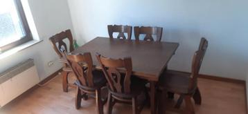 Ancienne table à manger, Maison & Meubles, Enlèvement, Utilisé, Chêne