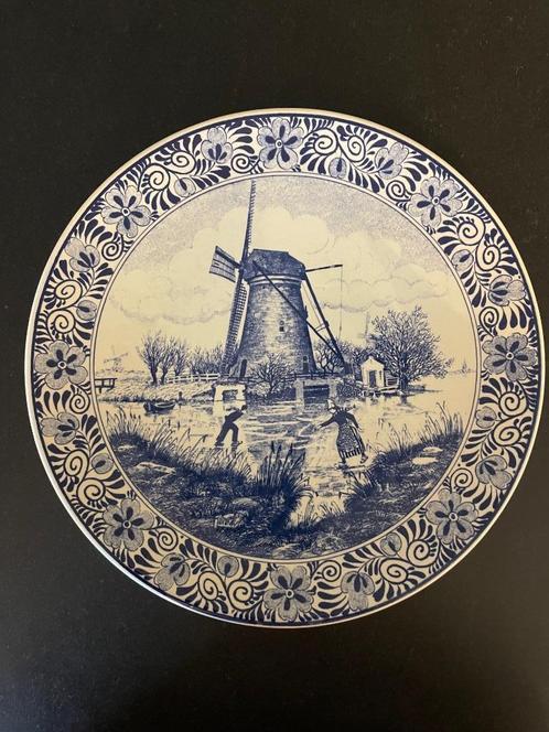 Delfts Blauw Hollands tafereel gemerkt Chemkefa, Antiquités & Art, Antiquités | Céramique & Poterie, Enlèvement