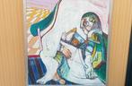 oud futuristisch schilderij futurisme, Antiek en Kunst, Kunst | Schilderijen | Klassiek, Ophalen of Verzenden