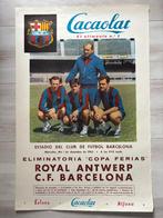 Oude poster Barcelona-Antwerp COPA FERIAS 1965, Verzamelen, Verzenden