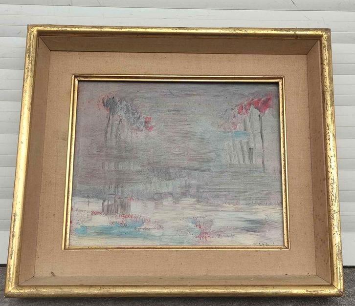 Huile sur panneau paysage signe Paul Georges Klein, Antiek en Kunst, Kunst | Schilderijen | Klassiek, Ophalen of Verzenden