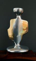 Brutalist Kaarsenhouder bij  David Marshall, Antiek en Kunst, Antiek | Kandelaars, Ophalen of Verzenden, Koper of Brons