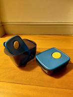 Tupperware 2x microgolf verwarmers met ventiel, Ophalen of Verzenden, Gebruikt, Blauw, Bak of Kom