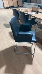 Stoel leder 6 stuks goede staat, Ophalen, Zo goed als nieuw, Zwart, Vijf, Zes of meer stoelen