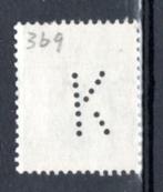 NEDERLAND : 1962 : Perfin &@  K  @& on Y.761 ( 6 c. )., Enlèvement ou Envoi, Après 1940, Affranchi