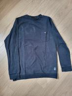 Donkerblauwe sweater. Merk Groggy. Maat small, Bleu, Porté, Taille 46 (S) ou plus petite, Enlèvement ou Envoi