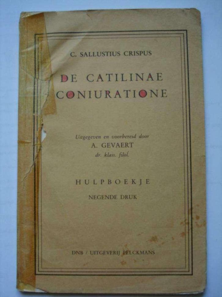 17. Sallustius De Catilinae Coniuratione Hulpboekje 2, Boeken, Schoolboeken, Gelezen, Latijn, ASO, Verzenden