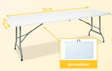 Te koop Plooitafel 240 cm, Enlèvement, Comme neuf
