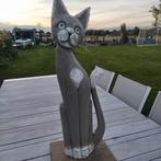 Houten poes
Hoogte 60 cm, Antiek en Kunst, Ophalen