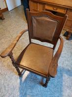 Fauteuil van massief eikenhout, Antiek en Kunst, Ophalen