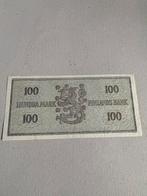 100 Markkaa Finland 1955, Postzegels en Munten, Bankbiljetten | Europa | Eurobiljetten, Ophalen of Verzenden, Finland, Los biljet