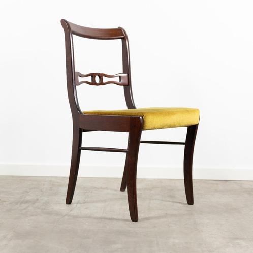 Prachtige set vintage stoelen (6), Huis en Inrichting, Stoelen, Vijf, Zes of meer stoelen, Hout, Stof, Ophalen of Verzenden