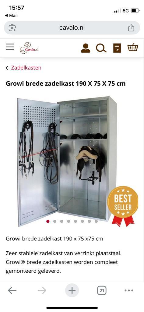 Zadelkast 190x75x75, Dieren en Toebehoren, Paarden en Pony's | Overige Paardenspullen, Zo goed als nieuw, Ophalen