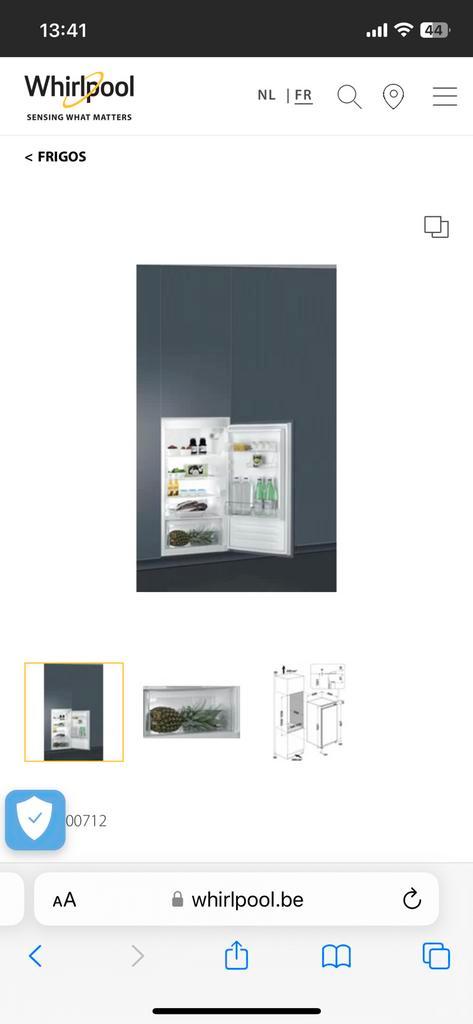 Whirlpool ARG 100712 réfrigérateur encastrable 102 cm, Electroménager, Réfrigérateurs & Frigos, Neuf