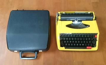 Brother Deluxe 850TR Typemachine Geel met koffer Vintage beschikbaar voor biedingen