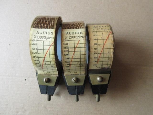 tsf 1920:  Lot de 3 bobines  Audios 75, 200 et 300 spires, Enlèvement ou Envoi