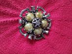 antieke broche 1, Handtassen en Accessoires, Antieke sieraden, Met edelsteen, Ophalen of Verzenden, Broche, Zilver