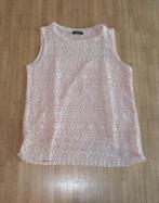 roos t-shirt met kantlook - maat 164, Ophalen of Verzenden, Zo goed als nieuw, Meisje, Shirt of Longsleeve