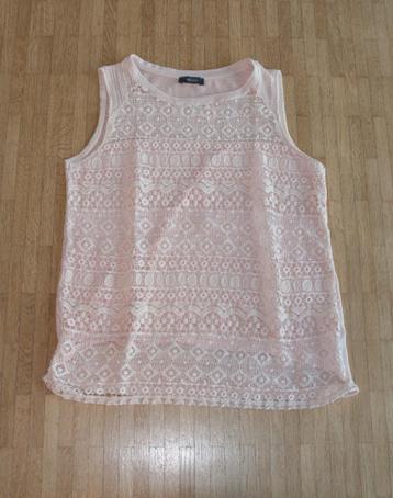 roos t-shirt met kantlook - maat 164 beschikbaar voor biedingen