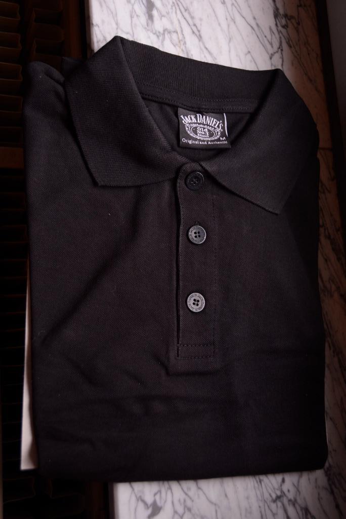 Polo Jack Daniels (USA), original, Maat M, new, Kleding | Heren, Polo's, Nieuw, Maat 48/50 (M), Zwart, Ophalen of Verzenden