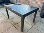 Tuintafel, stoelen en parasol, Tuin en Terras, Tuintafels, Ophalen, Zo goed als nieuw