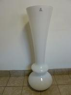 Prachtige design vaas (JLine) glas 1m hoog! 9kg! Nieuwstaat!, Ophalen, Wit, 75 cm of meer, Glas