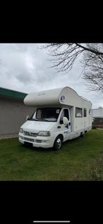 Mobilhome gekuerd vvk 6 personen met airco!, Caravans en Kamperen, Alkoof, Fiat, Boiler, Bedrijf