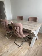 Eettafel en stoelen te koop, Ophalen, Zo goed als nieuw