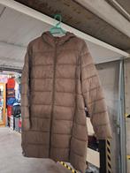 Beige winter jas met kap, Kleding | Dames, Ophalen, Beige, Maat 42/44 (L), Zo goed als nieuw