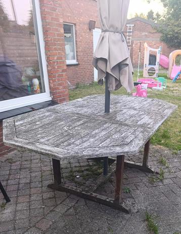 Uitschuifbare tuintafel teak beschikbaar voor biedingen