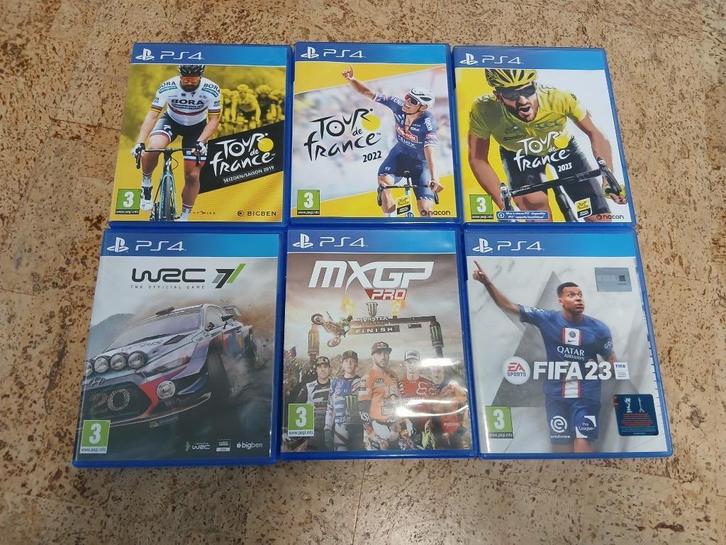 PS4 SPELLEN 6 STUKS, Games en Spelcomputers, Games | Sony PlayStation 4, Zo goed als nieuw, Sport, 3 spelers of meer, Vanaf 3 jaar