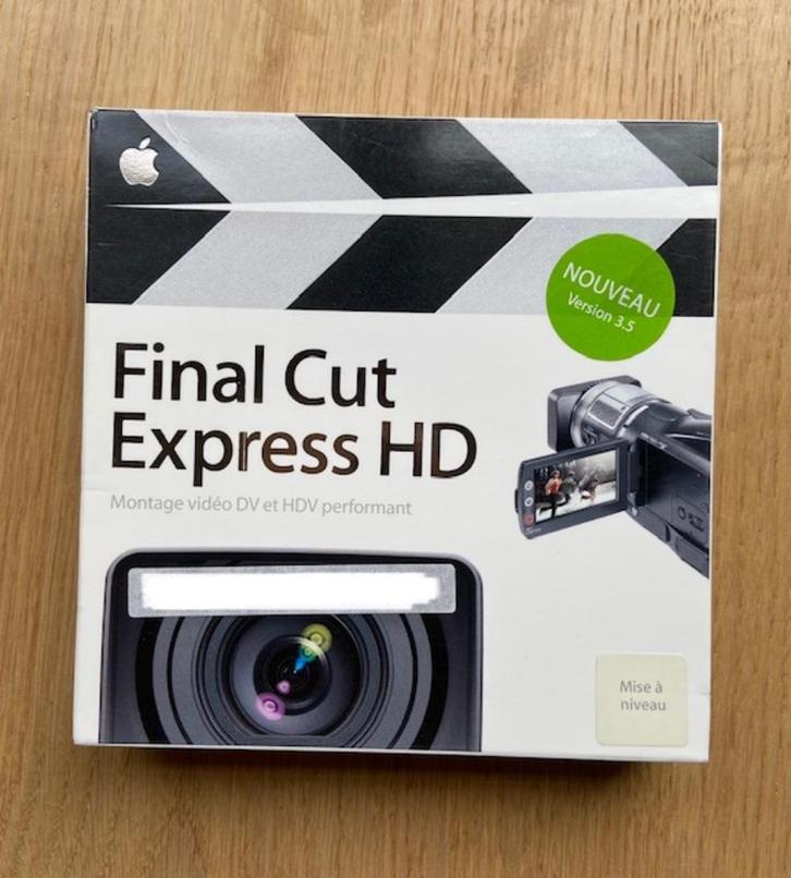 Logiciel pour Mac Final Cut Express HD version 3.5 Upgrade, Computers en Software, Ontwerp- en Bewerkingssoftware, Gebruikt, MacOS
