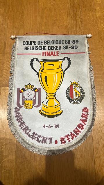 Grote wimpel Anderlecht - Standard de Liège 1989 beschikbaar voor biedingen