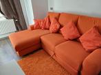 Leuke oranje zetelbed/ sofa, Ophalen, Zo goed als nieuw