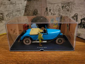 Kuifje Auto 1/43 La Décapotable du Lotus Bleu beschikbaar voor biedingen
