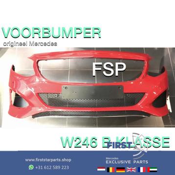 W246 Facelift VOORBUMPER Mercedes B Klasse ROOD PDC chrome l beschikbaar voor biedingen