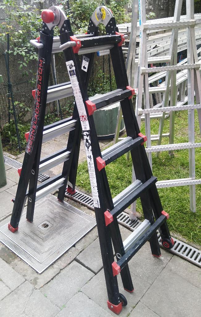 Telescopische multifunctionele vouwladders /plooiladders, Doe-het-zelf en Bouw, Ladders en Trappen, Ladder, Opvouwbaar of Inschuifbaar