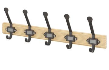 IKEA KARTOTEK rekje met 5 haken, grenen/grijs beschikbaar voor biedingen
