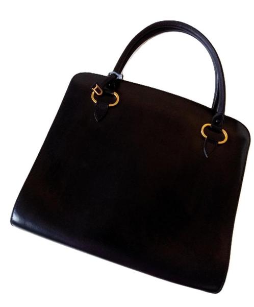 Delvaux Sepia zwart, Handtassen en Accessoires, Tassen | Damestassen, Gebruikt, Handtas, Zwart, Ophalen of Verzenden