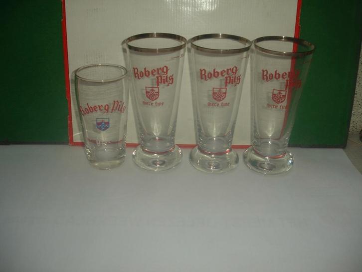 Bierglas Roberg Pils, 33cl, brij. Roberg, Verzamelen, Biermerken, Zo goed als nieuw, Glas of Glazen, Overige merken, Ophalen of Verzenden